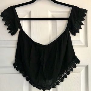 Off the Shoulder Crop Top